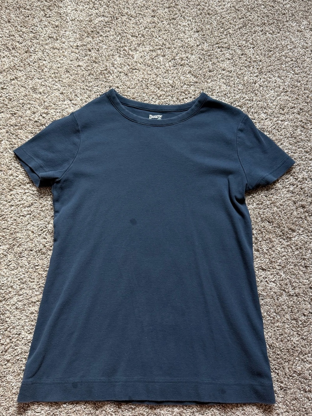 Duluth Trading Co Women's Navy Blue Short Sleeve Tee